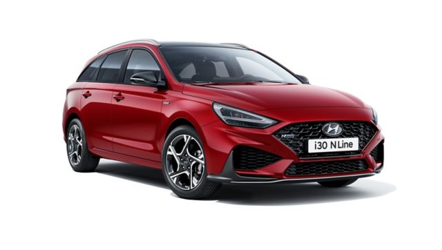 Nowy Hyundai i30 Wagon N Line, widziany z przodu