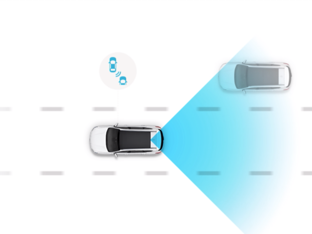 Zaawansowane systemy wspomagania kierowcy w kompaktowym SUV-ie Hyundai Tucson.